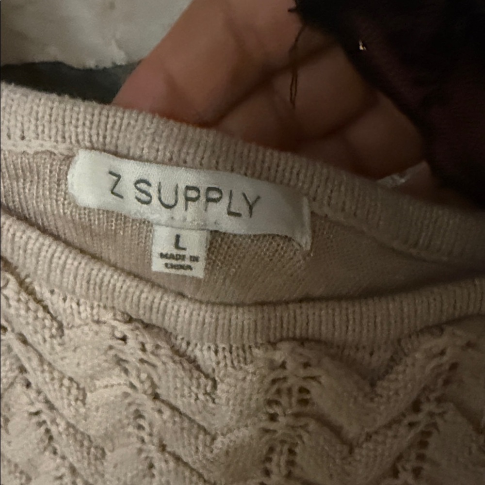 Z Supply cream knit midi dress - Picture 3 of 4